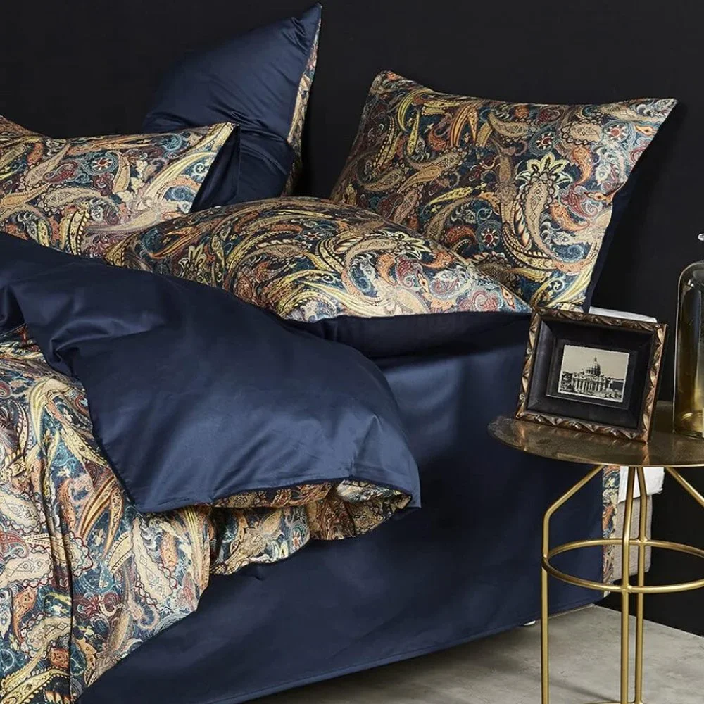 Boho Bliss: Paisley Floral Duvet Cover Set with Pillowcases